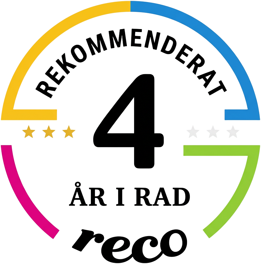 Rekommenderat 4 år i rad – Reco